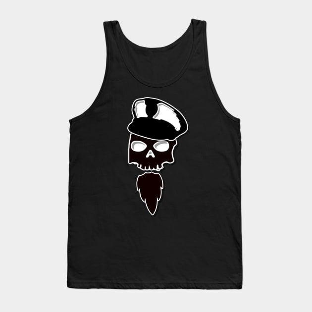 Skull with goatee Tank Top by BigHeaterDesigns